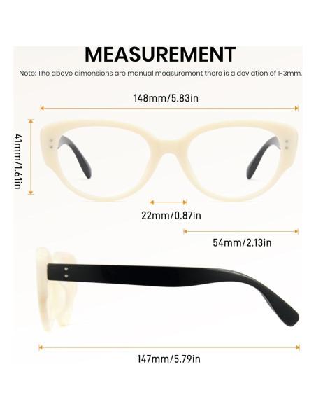 Gafas de luz azul Cyxus Cat Eye para mujeres, protección UV Gafas de luz azul Cyxus Cat Eye para mujeres, protección UV