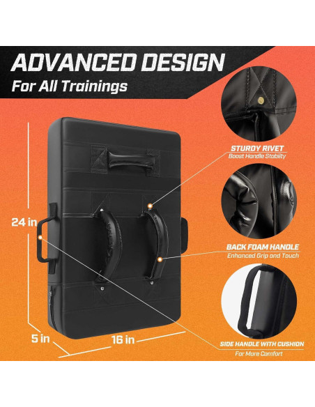 Pad de Bloqueo AKABIKE para Fútbol y Artes Marciales 61x41cm Pad de Bloqueo AKABIKE para Fútbol y Artes Marciales 61x41cm