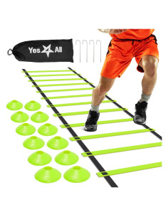 Escalera de Agilidad Yes4All Combo Lima 12 Peldaños + Conos