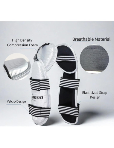 Conjunto de Protectores de Espinillas y Brazos HXRROO - Taekwondo, Karate, Kickboxing