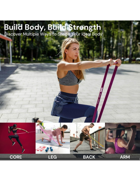 Conjunto de 5 Bandas de Resistencia Sin Látex Jointhera