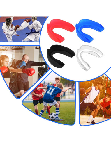 4 Protectores Bucales Deportivos Qianyu para Boxeo y MMA