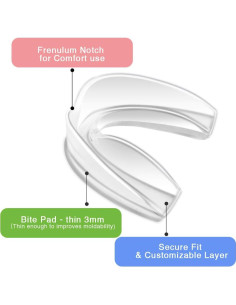 Protector Bucal Coolrunner, Paquete de 4 Moldables para Deportes 2