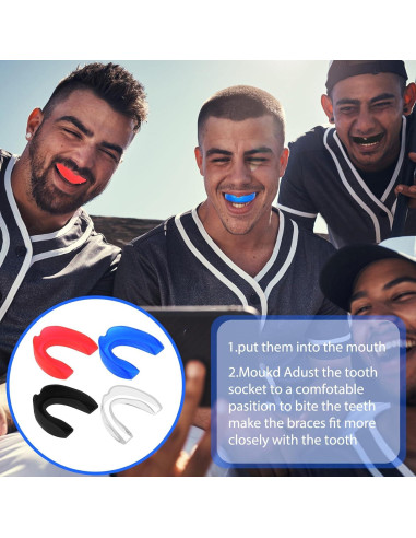 4 Protectores Bucales Deportivos Qianyu para Boxeo y MMA