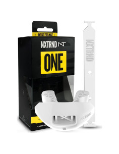 Protector Bucal de Fútbol Nxtrnd One Blanco con Correa