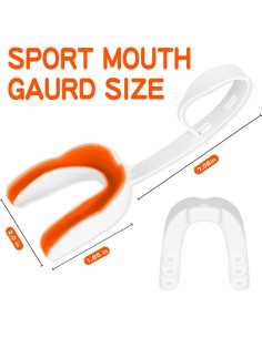 Paquete 2 Protectores Bucales KLASHE Rosa y Naranja para Deportes 2