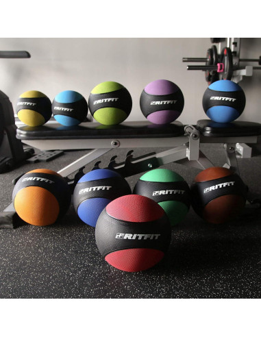 Balón Medicinal RitFit 0.9 kg - Caucho Antideslizante