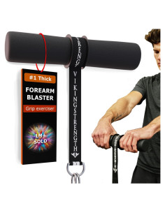 Rodillo de Muñeca Vikingstrength - Fortalecedor de Antebrazo Ajustable