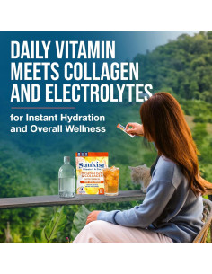 Bebida de Colágeno Sunkist The Frozen Bean Naranja 20 Paquetes 2