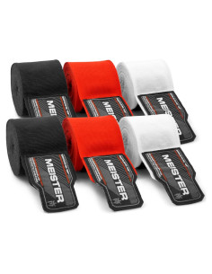 Envolturas de Mano Meister 180" Adulto - 3 Pares MMA/Boxeo