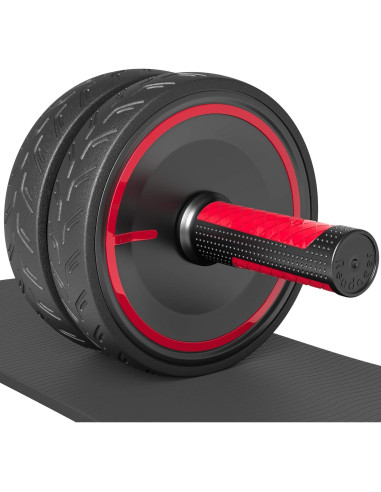 Rueda Abdominal READAEER con Almohadilla y Mango de Acero