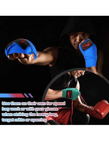 Envolturas de Mano para Boxeo Lenwen 10 Pares 120 cm Multicolor