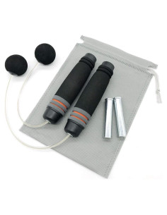 Cuerda de Salto Sin Cuerda Benvo Naranja Ajustable con Peso