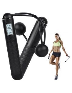 Cuerda para Saltar con Contador Vizela - Sin Cable, Ligera y Ajustable