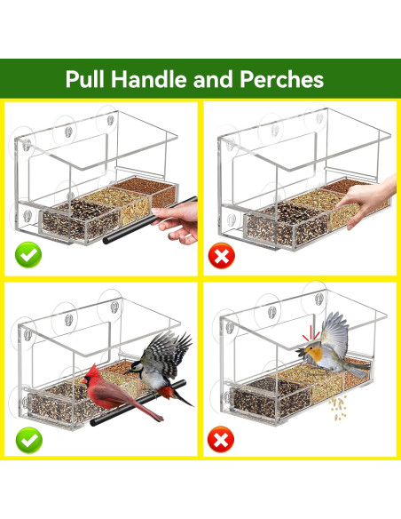 Comedero para Aves de Ventana DY-SKTY Transparente 30x11x12cm Comedero para Aves de Ventana DY-SKTY Transparente 30x11x12cm
