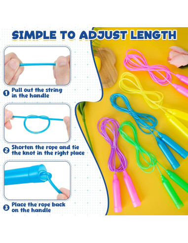 Cuerdas de Saltar ZATAYE 2m Multicolor Paquete de 24