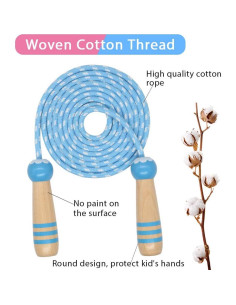 Cuerda de Saltar Ajustable ACEONE para Niños 2.6m Verde 2