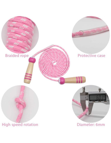 Cuerda de Saltar Ajustable ACEONE para Niños 2.6m Verde