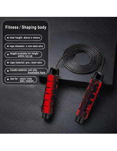 Cuerda de Salto Ajustable DYDSTRNG con Rodamientos para Fitness 2