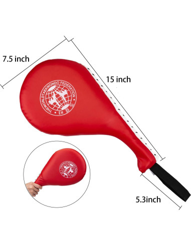 Almohadillas de Patada Nicunom 2 Piezas 38x19cm Karate Taekwondo