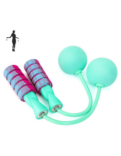 Cuerda de Saltar APLUGTEK con Peso y Sin Enredos - Verde