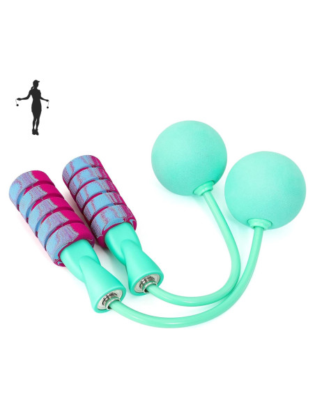 Cuerda de Saltar APLUGTEK con Peso y Sin Enredos - Verde