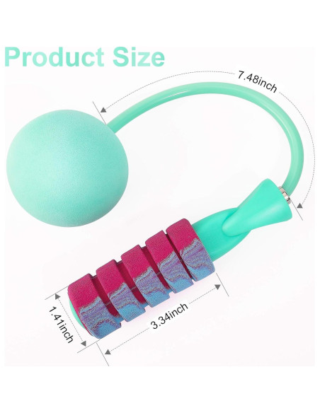 Cuerda de Saltar APLUGTEK con Peso y Sin Enredos - Verde