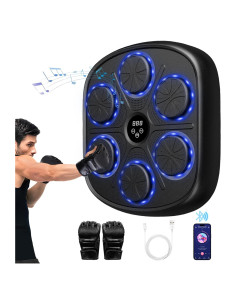 Máquina de Boxeo Musical PetPong003 con Guantes, 9 Modos