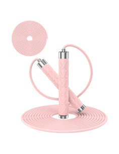 Cuerda de Salto AUMCDIK Ajustable para Fitness 2.8m Rosa