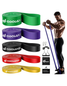 Conjunto de 5 Bandas de Resistencia Odoland para Ejercicio