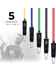 Conjunto de Bandas de Resistencia Simmgud 68 kg con Accesorios 2