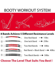 Sistema de Bandas de Resistencia NOANTA 13 Piezas para Glúteos 2