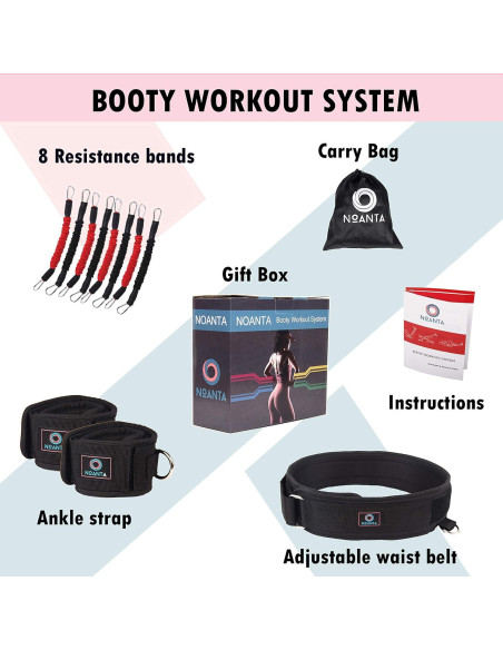 Sistema de Bandas de Resistencia NOANTA 13 Piezas para Glúteos