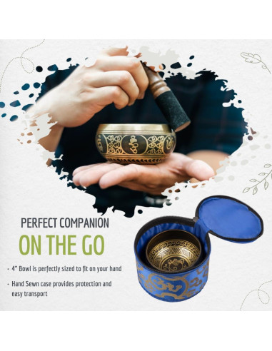 Juego de Cuencos Cantores Tibetanos Wish Well - 10.16 cm