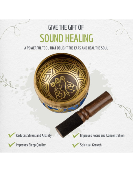 Juego de Cuencos Cantores Tibetanos Wish Well - 10.16 cm