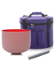 Cuenco de Canto de Cristal KVKA 10" Rojo 432 Hz Chakra Raíz