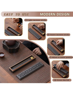 Soporte de Incienso Cerámica CEREMONIA 69cm Decoración Yoga 2