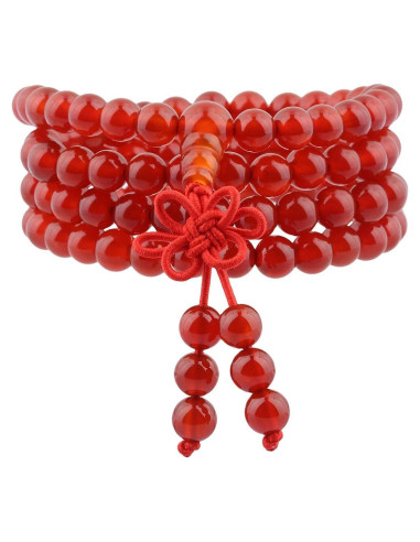 Pulsera y Collar de Cuentas Mala TUMBEELLUWA 108 Cuentas 6mm