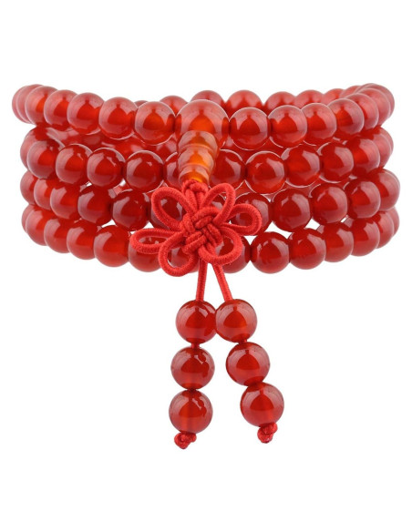 Pulsera y Collar de Cuentas Mala TUMBEELLUWA 108 Cuentas 6mm