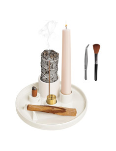 Soporte de Incienso 5 en 1 Luvan, Cerámica 15.4 cm para Meditación