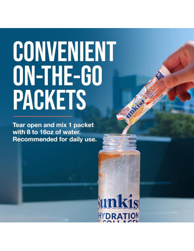 Bebida de Colágeno Sunkist The Frozen Bean Naranja 20 Paquetes