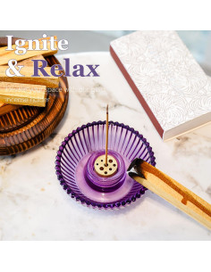 Set de 2 Soportes para Incienso Kanpura de Vidrio 8.4cm 2