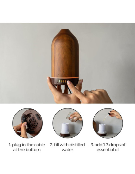 Difusor de Aceite WALDWERK 100ml Madera de Acacia Silencioso