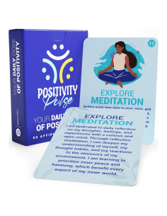 Tarjetas de Alivio del Estrés Briston - 50 Tarjetas de Meditación y Afirmaciones