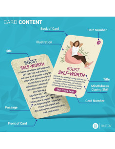Tarjetas de Alivio del Estrés Briston - 50 Tarjetas de Meditación y Afirmaciones 2