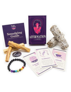 Kit de Meditación Purple Canyon con Sahumerio y Tarjetas