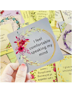 Tarjetas de Afirmaciones Diarias ZHQGYN - 54 Tarjetas Motivacionales 2