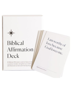 Baraja de Afirmaciones Bíblicas The Christian Journal Co. 52 Tarjetas