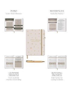 Diario de Gratitud Just Joyful Boutique A5 Oro Sin Fecha 2