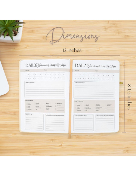 Diario de Gratitud Just Joyful Boutique A5 Oro Sin Fecha